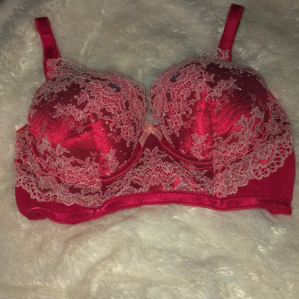 Victoria’s Secret red bra.